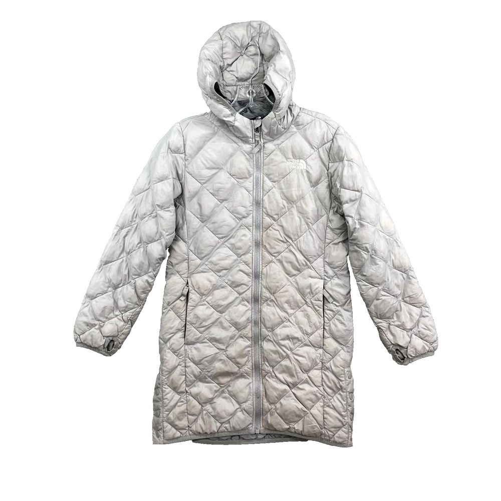 The North Face ThermoBall Eco Quilted Long Jacket Girls L 14/16 Outdoor Hiking